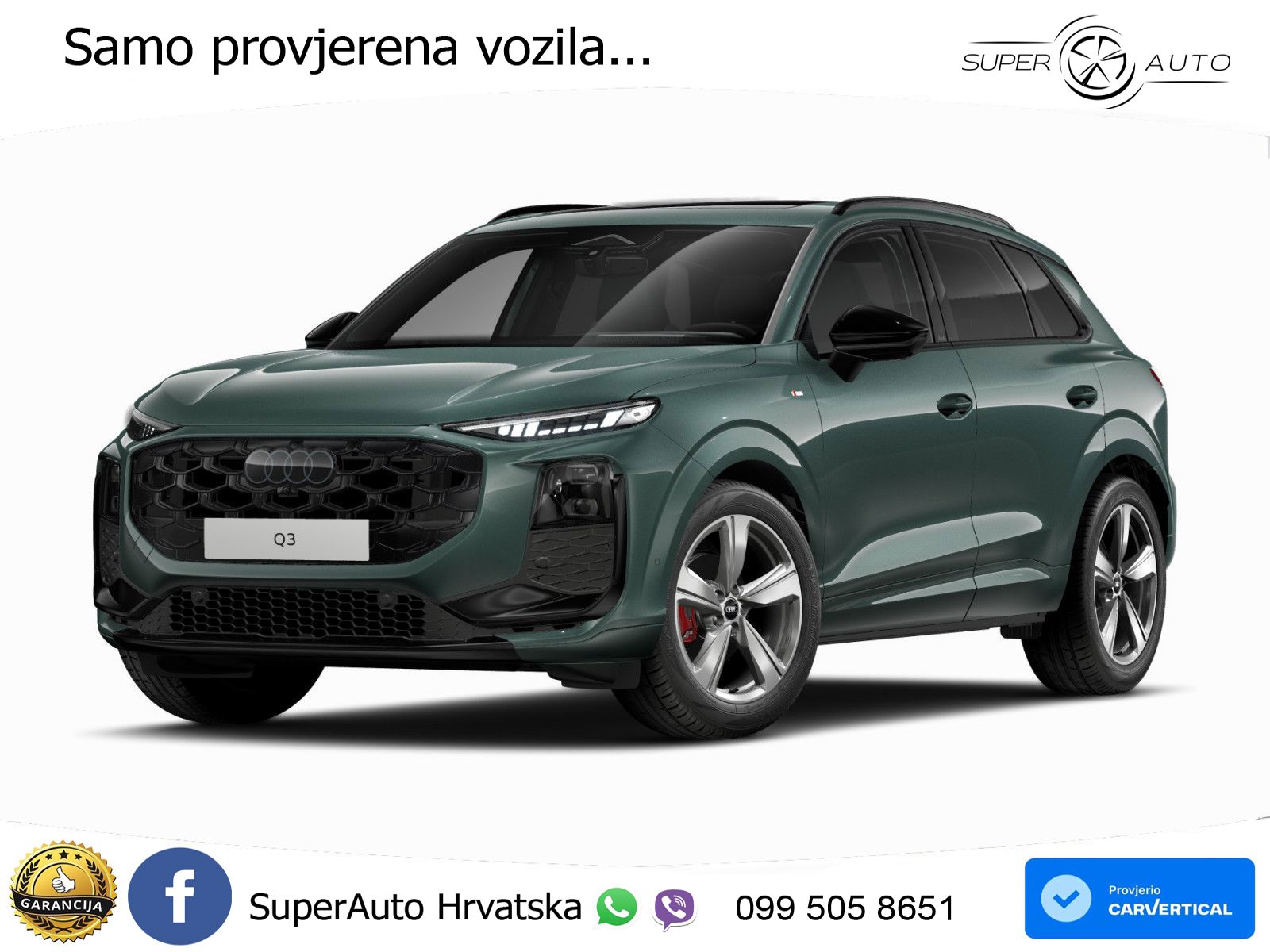 Audi Q3 1.5 TFSI (150 KS) S tronic S line MATRIX+GR SJED+KAM