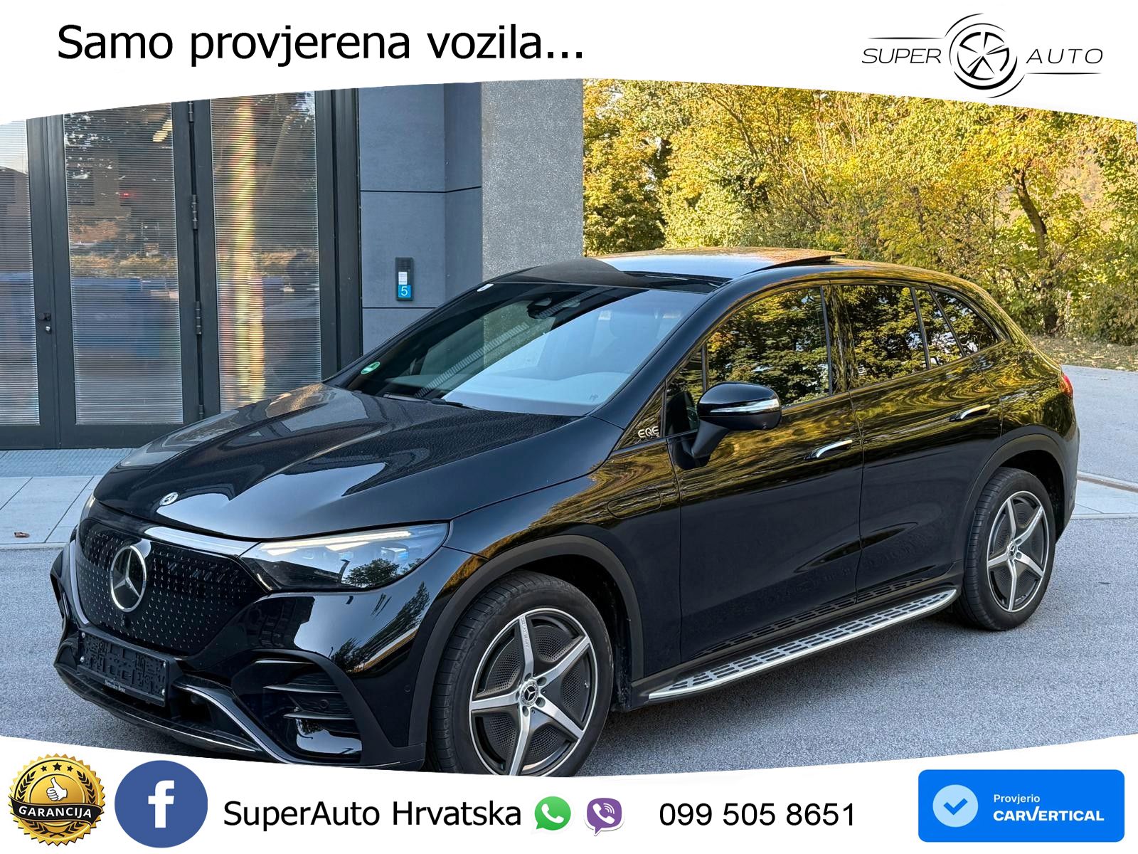 Mercedes EQE SUV 500 105 kWh (408 KS) 4MATIC AMG ZRAČNI+ACC+GR SJED+360+PANO