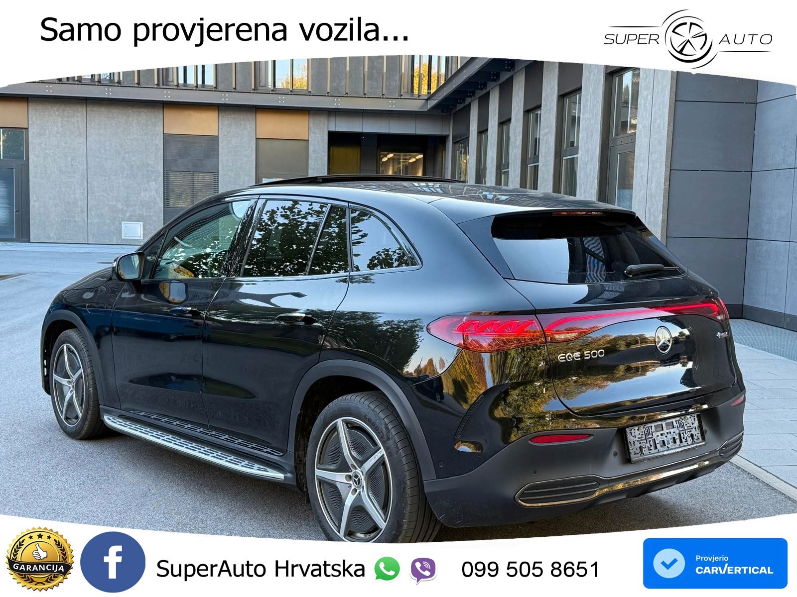 Mercedes EQE SUV 500 105 kWh (408 KS) 4MATIC AMG ZRAČNI+ACC+GR SJED+360+PANO