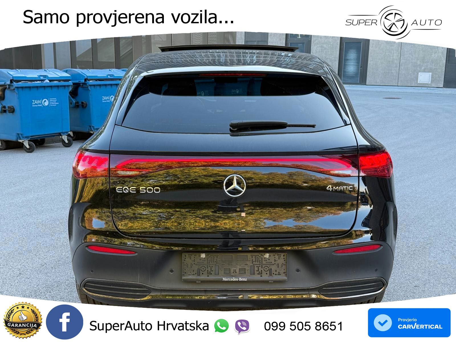 Mercedes EQE SUV 500 105 kWh (408 KS) 4MATIC AMG ZRAČNI+ACC+GR SJED+360+PANO