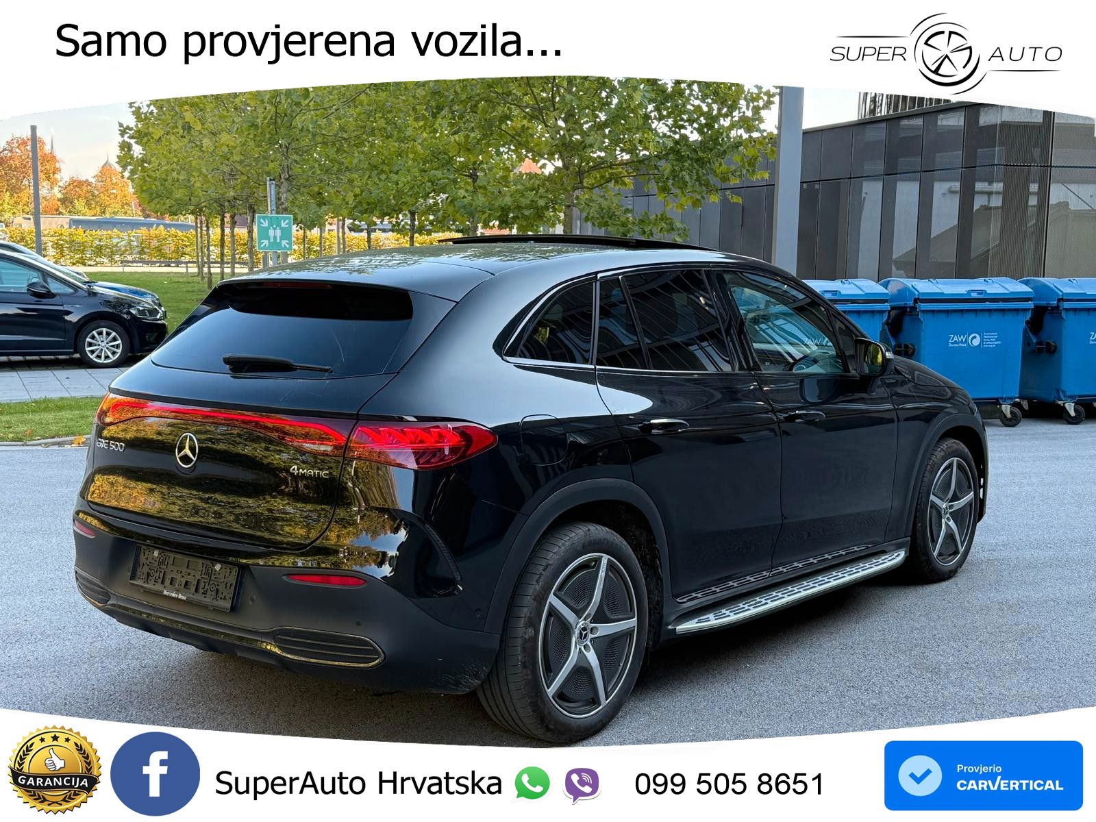 Mercedes EQE SUV 500 105 kWh (408 KS) 4MATIC AMG ZRAČNI+ACC+GR SJED+360+PANO
