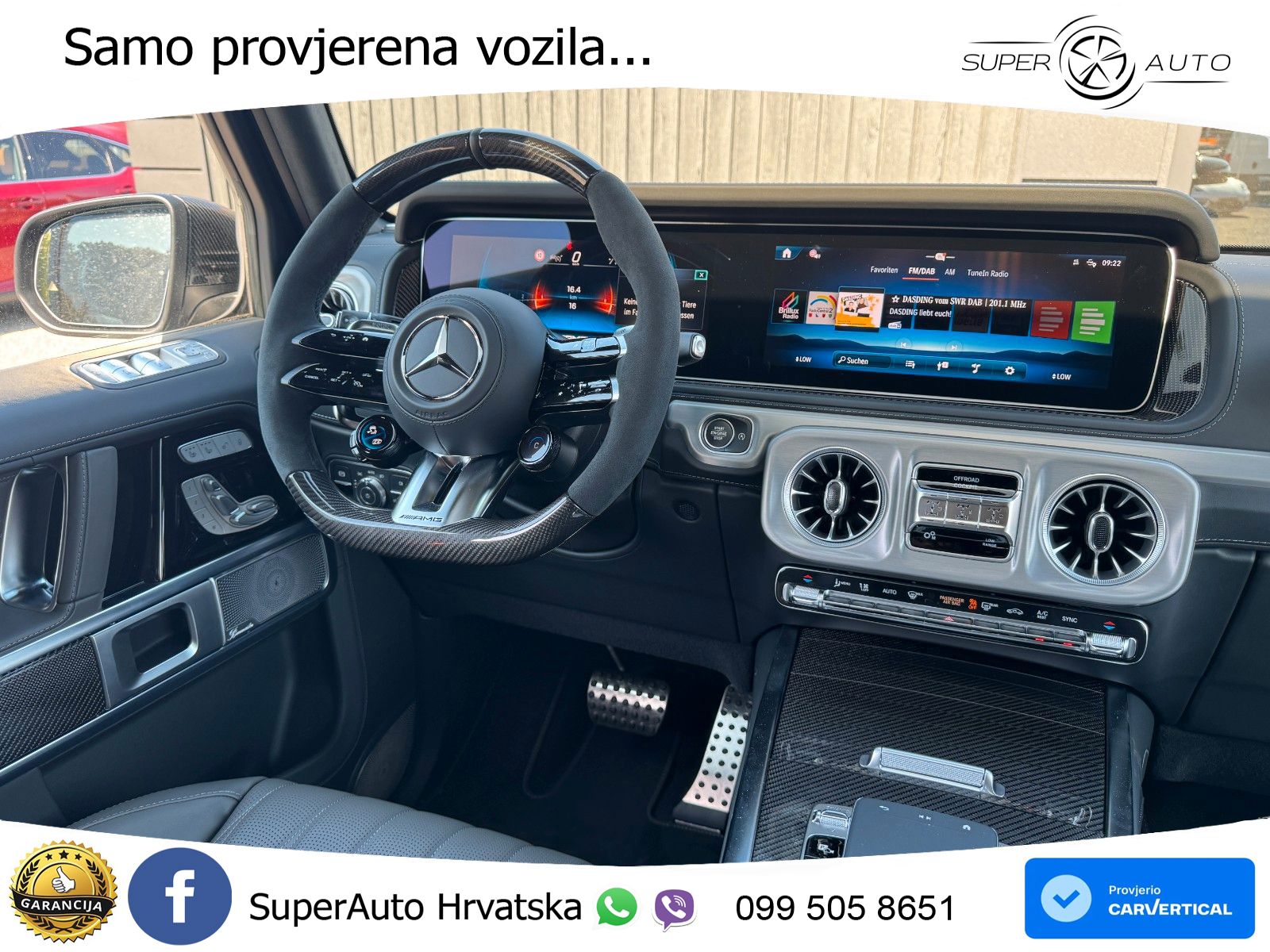 Mercedes AMG G 63 Long V8 (585 KS) 4MATIC 9G-TRONIC AMG SPEEDSHIFT TCT ZRAČNI+ACC+4xGR SJED+KAM