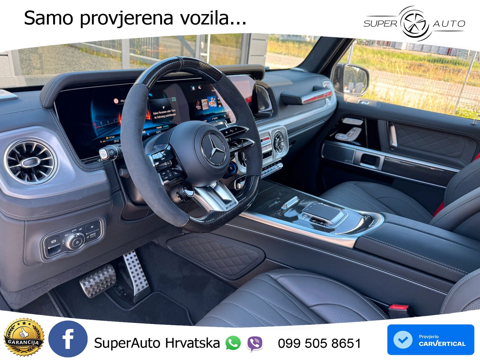 Mercedes AMG G 63 Long V8 (585 KS) 4MATIC 9G-TRONIC AMG SPEEDSHIFT TCT ZRAČNI+ACC+4xGR SJED+KAM