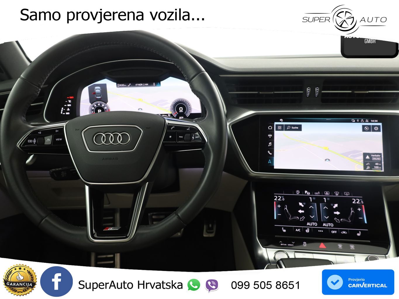 Audi A6 55 TFSI V6 (340 KS) quattro S tronic S line MATRIX+GR SJED+KAM
