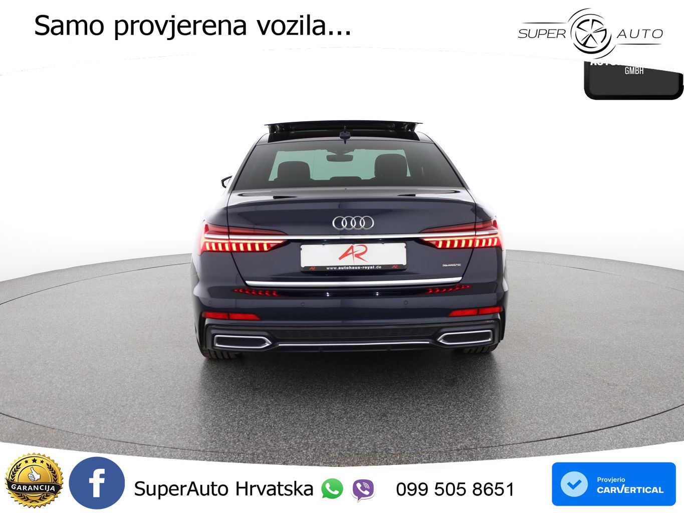 Audi A6 55 TFSI V6 (340 KS) quattro S tronic S line MATRIX+GR SJED+KAM