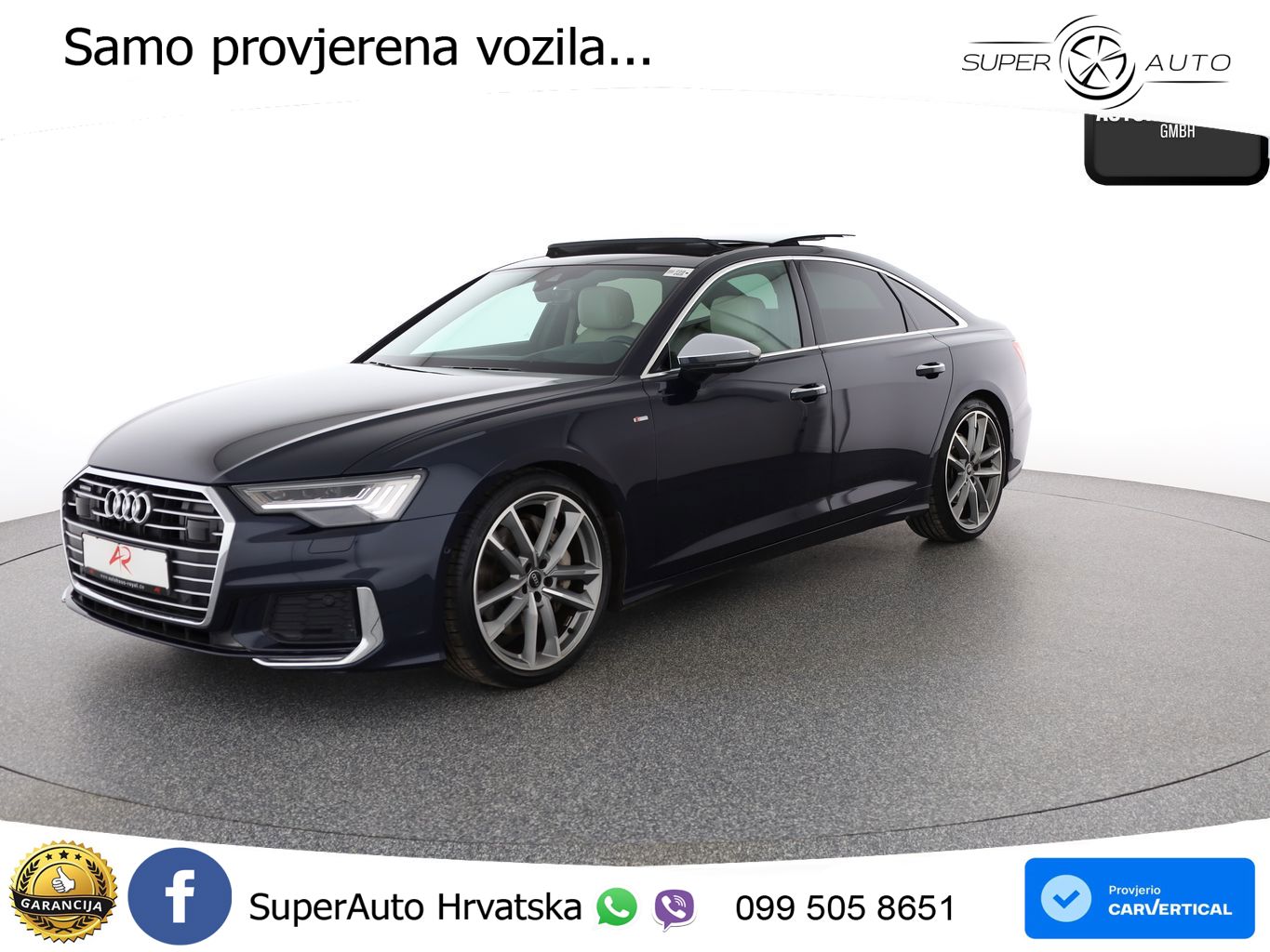Audi A6 55 TFSI V6 (340 KS) quattro S tronic S line MATRIX+GR SJED+KAM