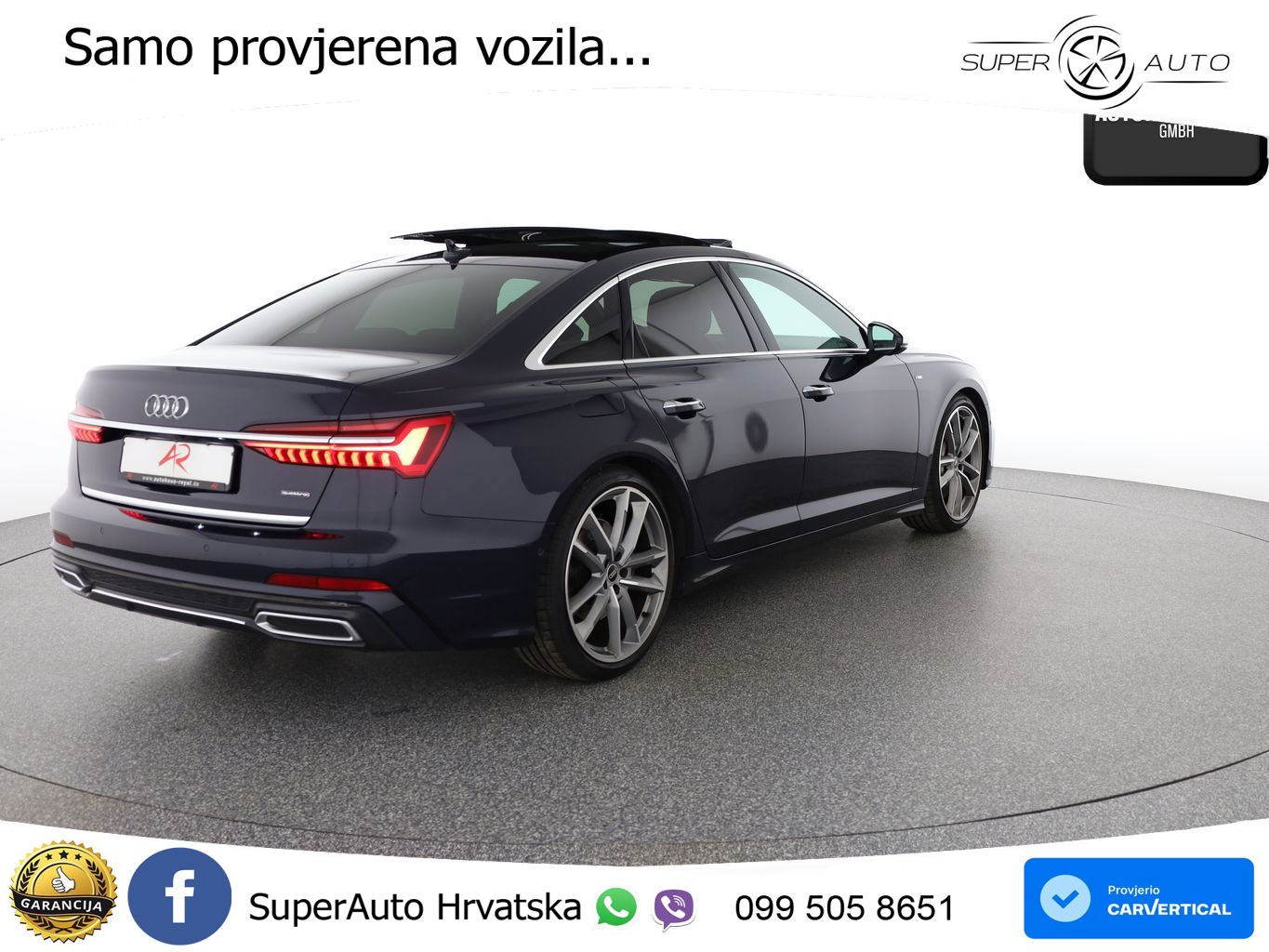 Audi A6 55 TFSI V6 (340 KS) quattro S tronic S line MATRIX+GR SJED+KAM