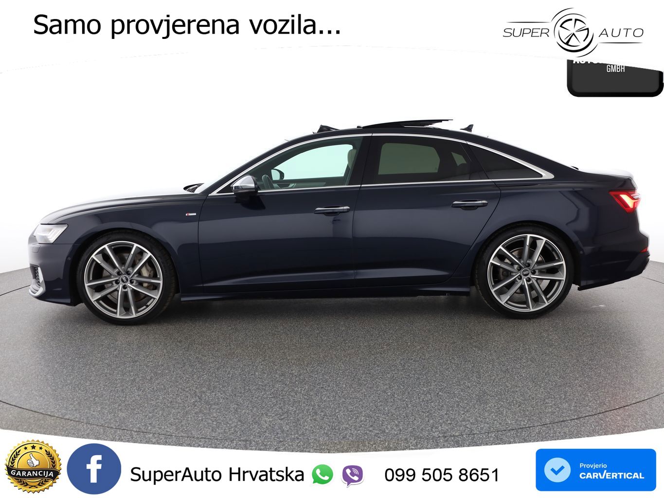 Audi A6 55 TFSI V6 (340 KS) quattro S tronic S line MATRIX+GR SJED+KAM