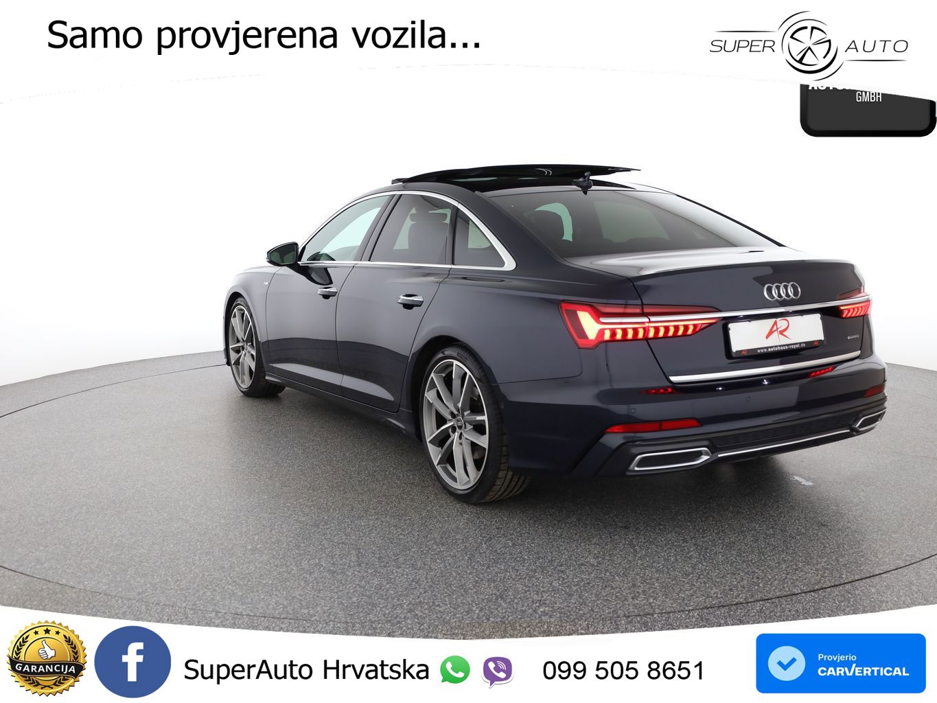 Audi A6 55 TFSI V6 (340 KS) quattro S tronic S line MATRIX+GR SJED+KAM