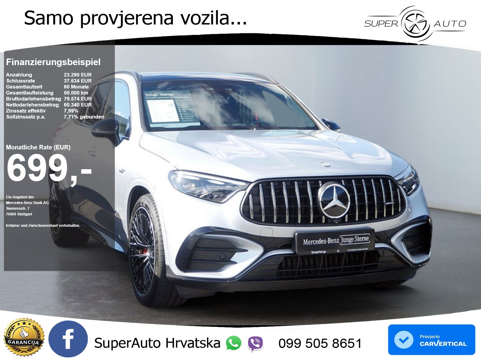 Mercedes AMG GLC 63 S E PERFORMANCE (680 KS) 4MATIC+ AMG SPEEDSHIFT MCT 9G ACC+HEAD+GR SJED+360+PANO