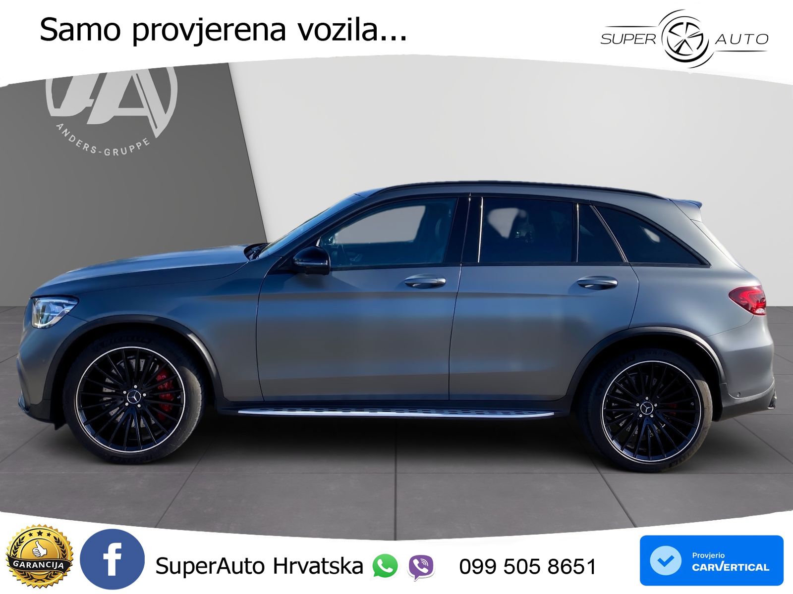 Mercedes AMG GLC 63 S V8 (510 KS) 4MATIC+ MCT ZRAČNI+ACC+GR SJED+360+PANO