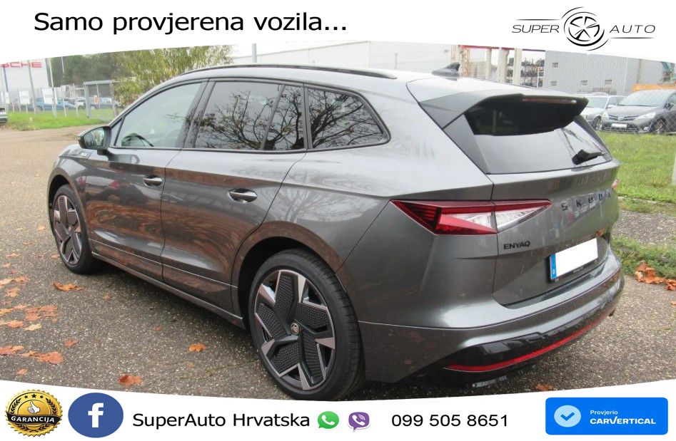 Škoda Enyaq iV RS 82 kWh (340 KS) AWD Lounge ACC+HEAD+4xGR SJED+360+PANO