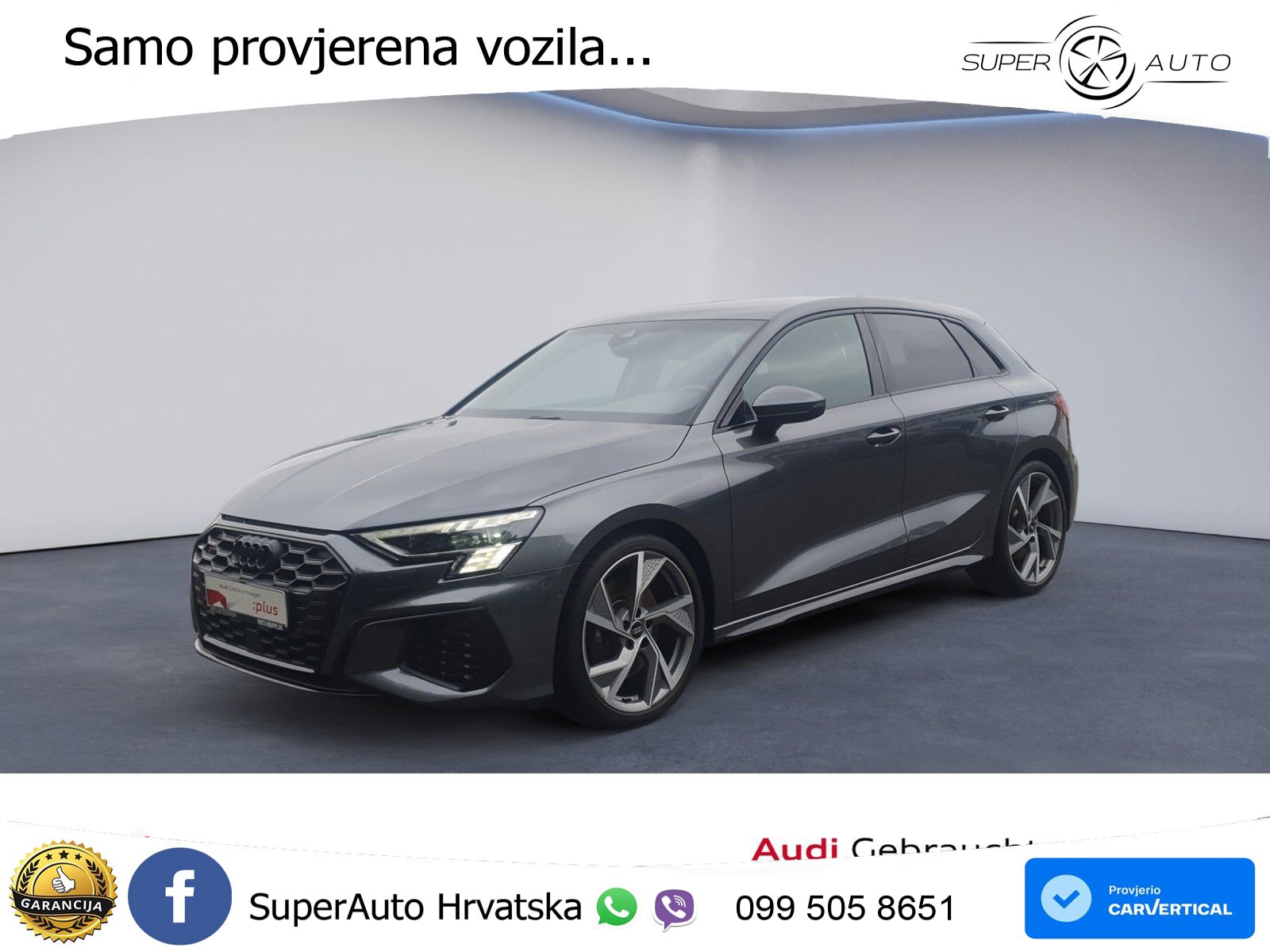 Audi S3 2.0 TFSI (310 KS) quattro S tronic MATRIX+GR SJED+KAM