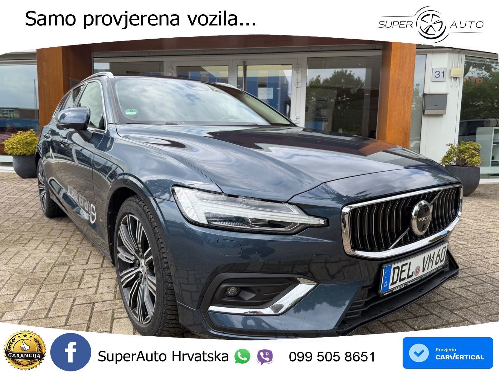 Volvo V60 2.0 B4 Diesel Geartronic ACC+GR SJED+360+PANO