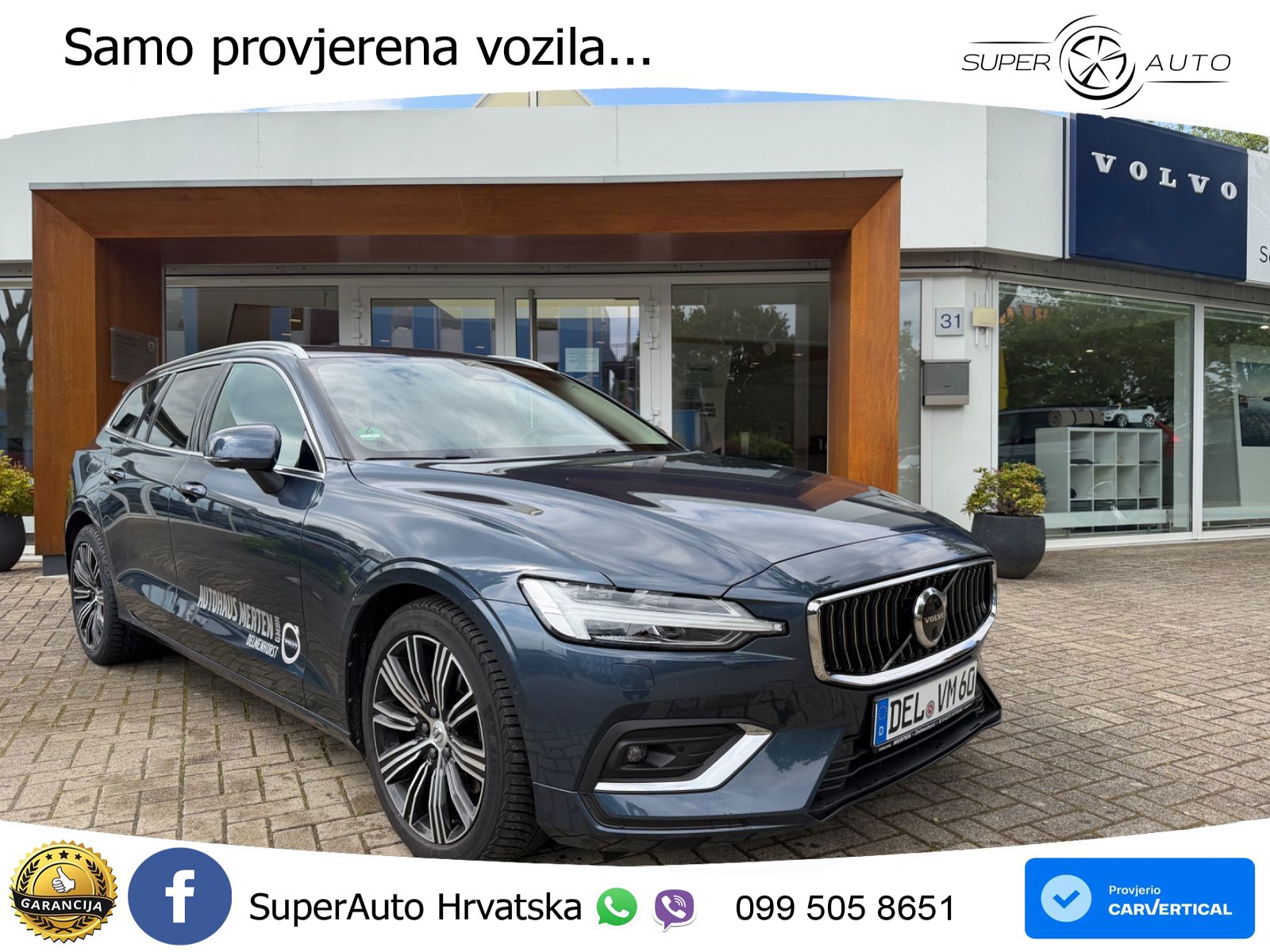 Volvo V60 2.0 B4 Diesel Geartronic ACC+GR SJED+360+PANO