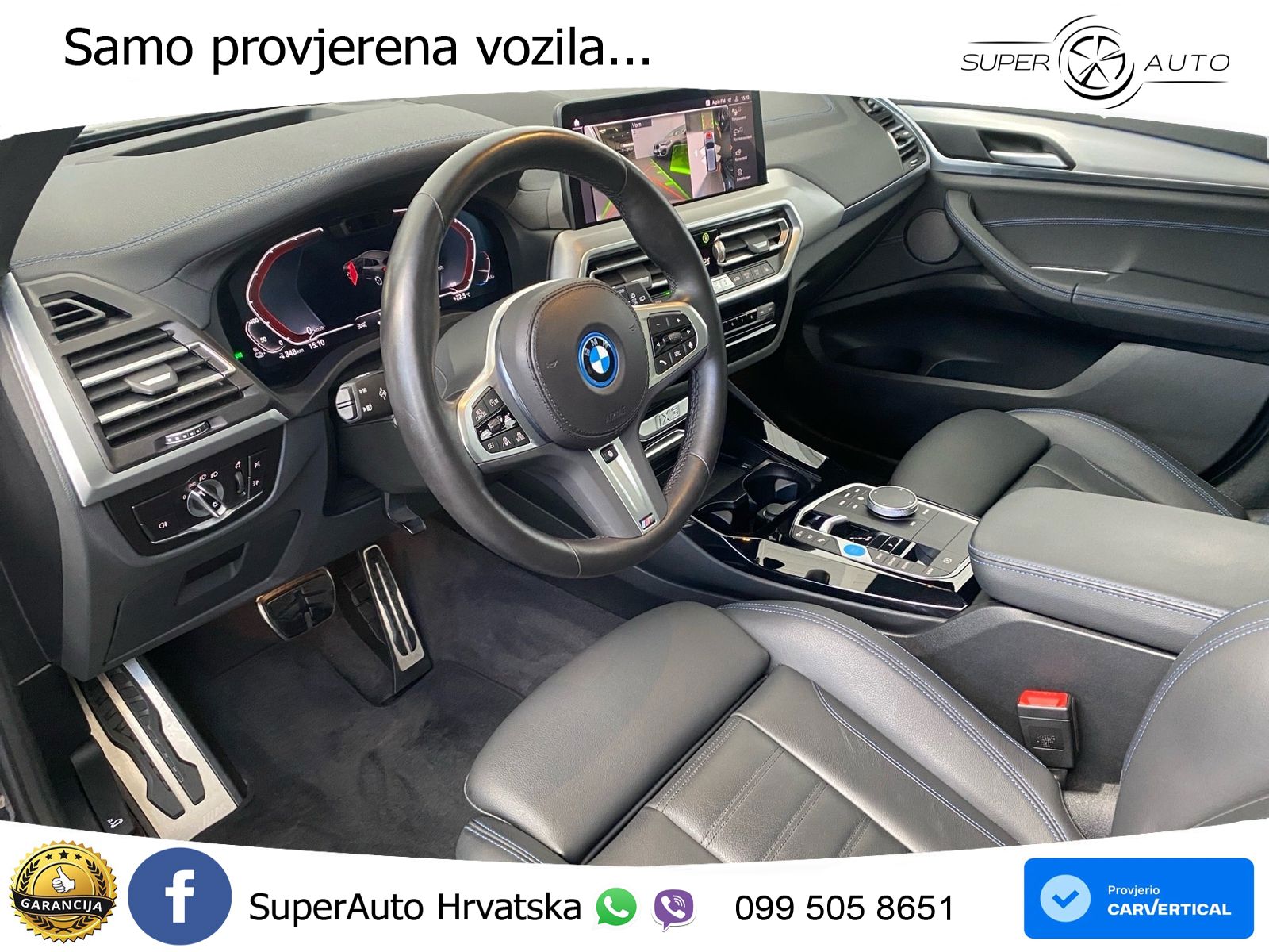 BMW iX3 80 kWh (286 KS) M Sport LED+GR SJED+ACC