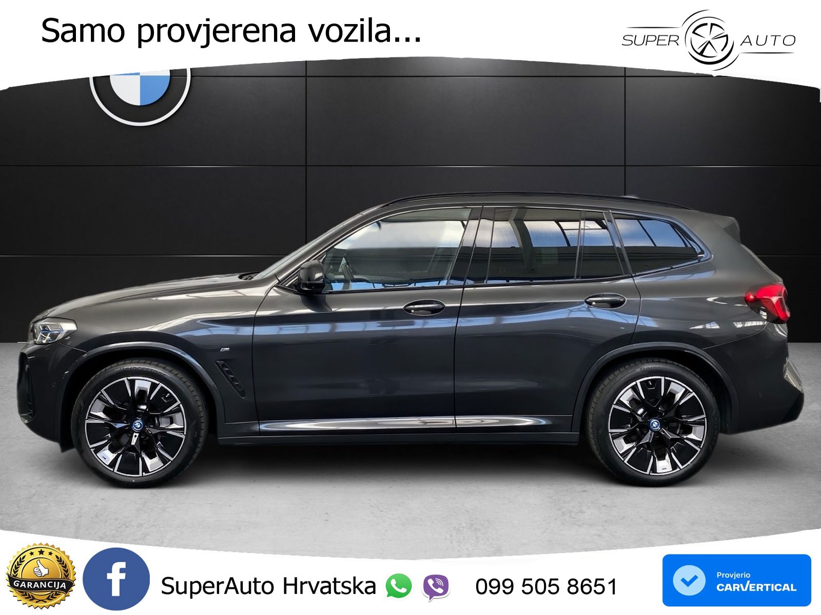 BMW iX3 80 kWh (286 KS) M Sport LED+GR SJED+ACC