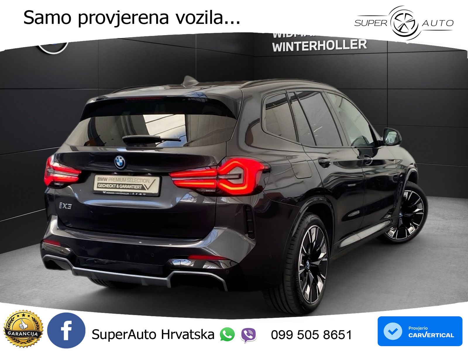 BMW iX3 80 kWh (286 KS) M Sport LED+GR SJED+ACC