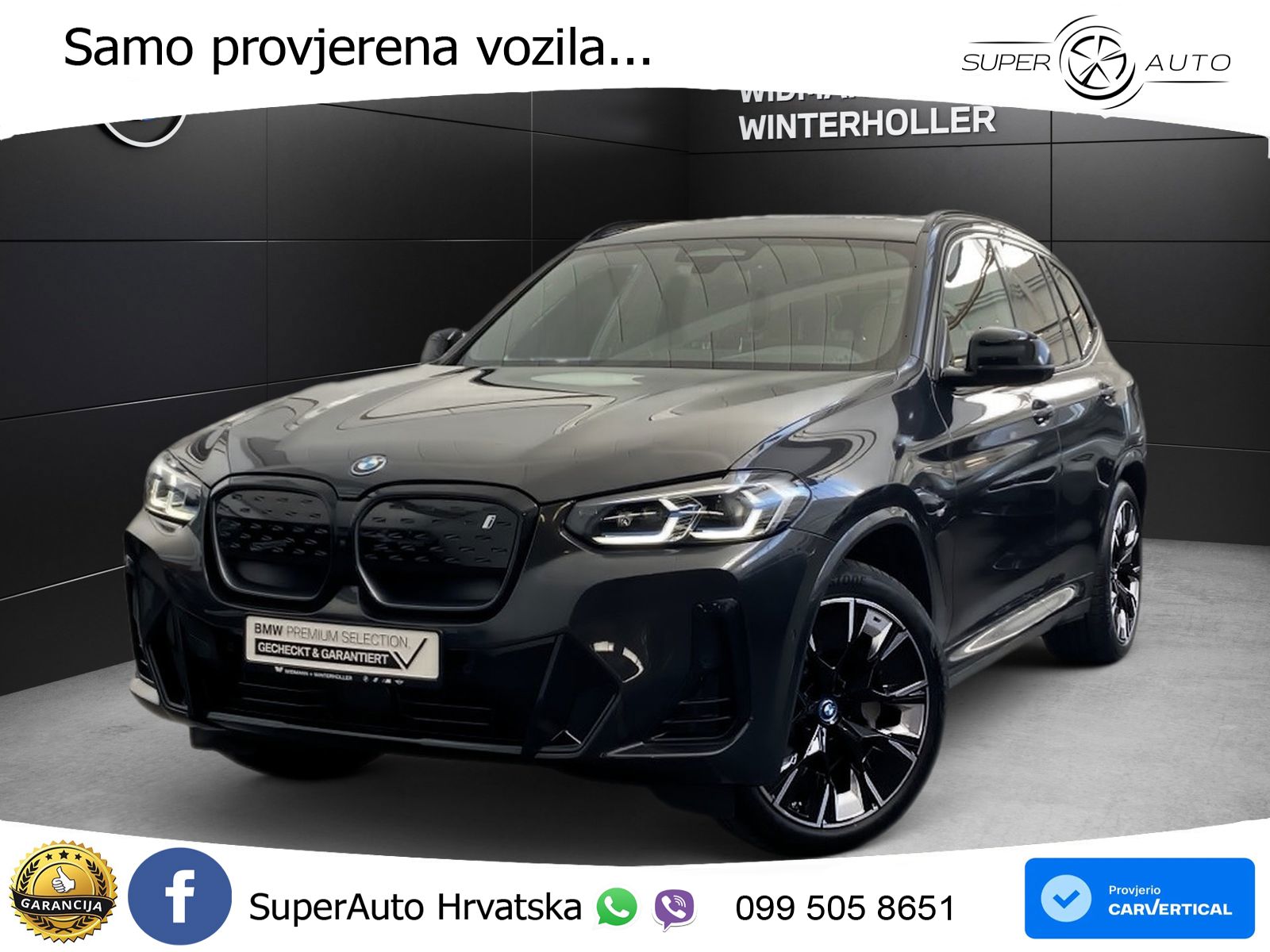 BMW iX3 80 kWh (286 KS) M Sport LED+GR SJED+ACC
