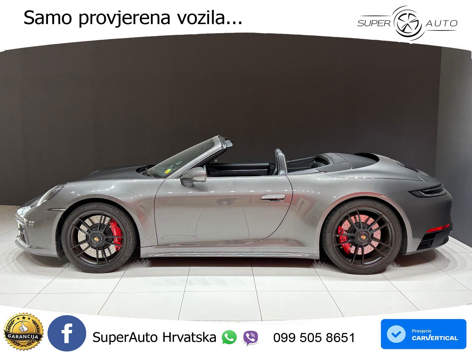Porsche 911 Carrera 4 GTS Cabriolet 3.0 (480 KS) PDK LED+GR SJED+ACC