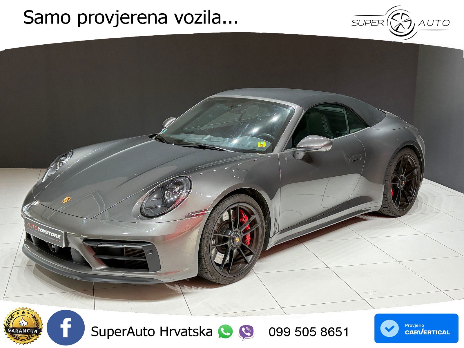 Porsche 911 Carrera 4 GTS Cabriolet 3.0 (480 KS) PDK LED+GR SJED+ACC