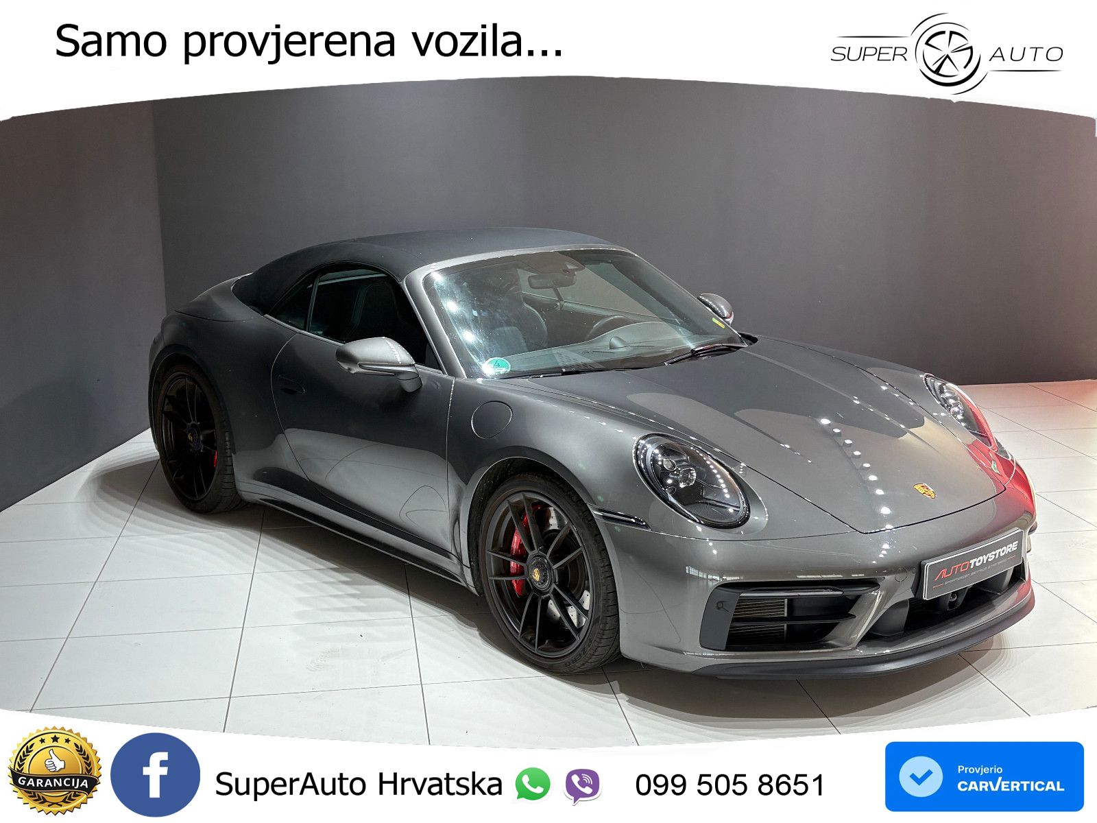Porsche 911 Carrera 4 GTS Cabriolet 3.0 (480 KS) PDK LED+GR SJED+ACC