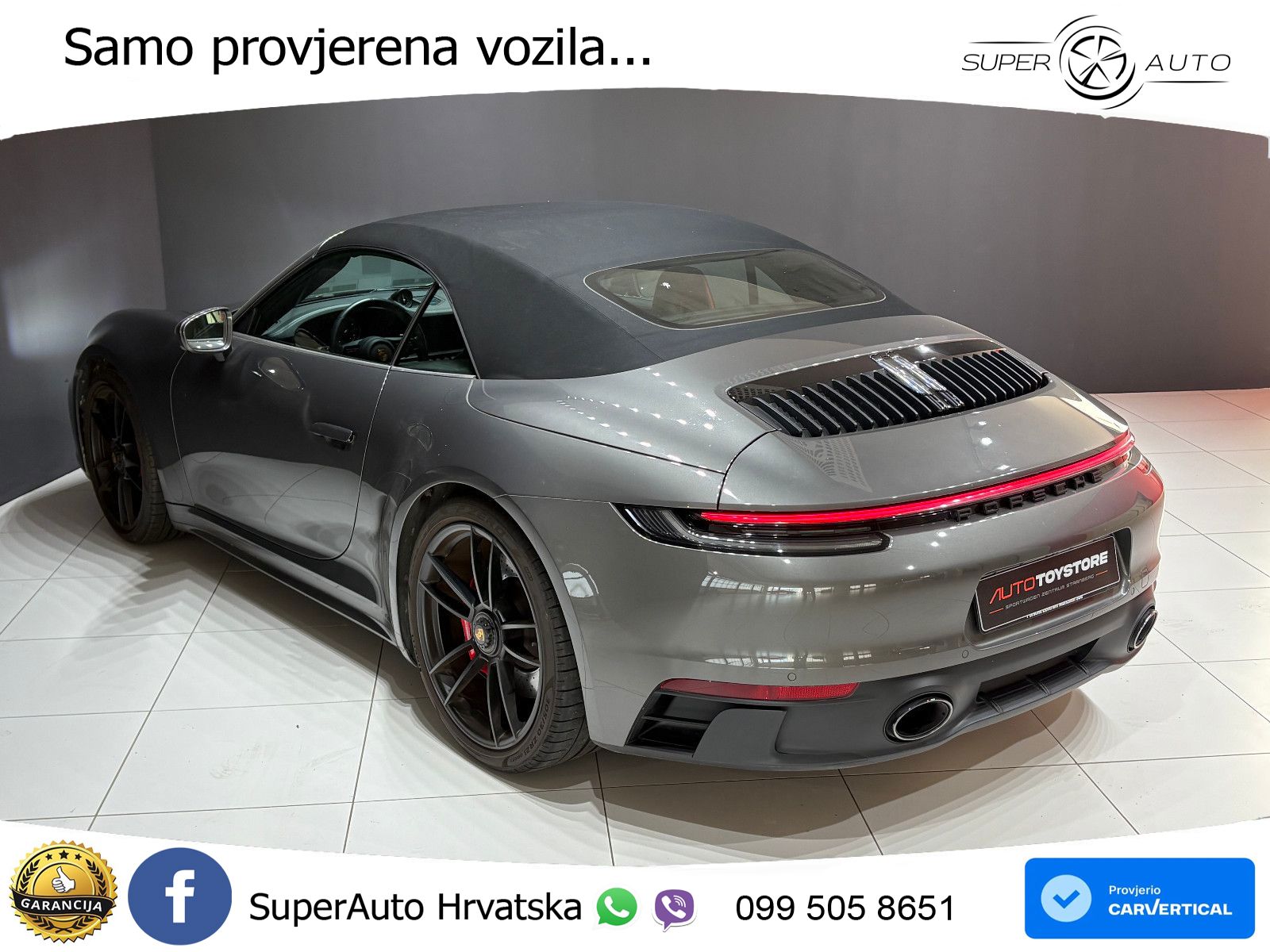 Porsche 911 Carrera 4 GTS Cabriolet 3.0 (480 KS) PDK LED+GR SJED+ACC