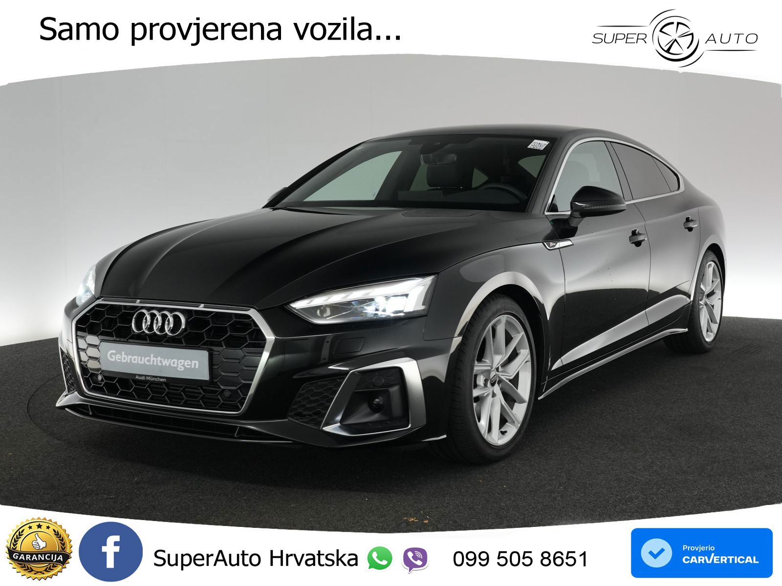 Audi A5 Sportback  40 TFSI (204 KS) S tronic S line MATRIX+GR SJED+KAM