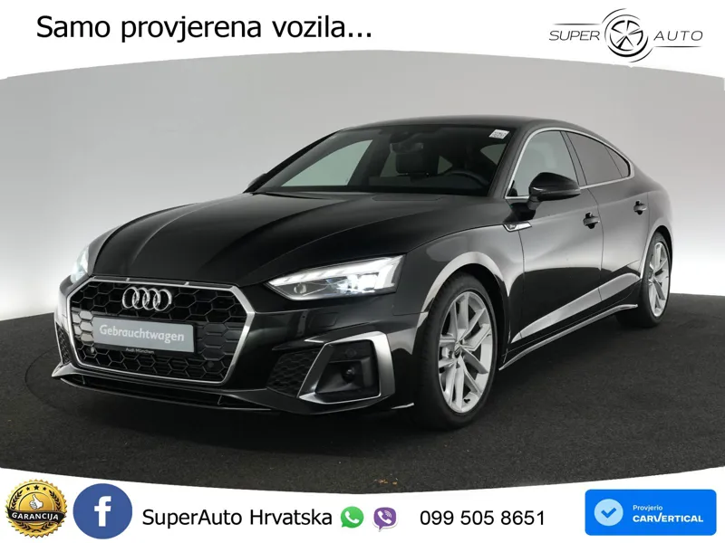 Audi A5 Sportback  40 TFSI (204 KS) S tronic S line MATRIX+GR SJED+KAM