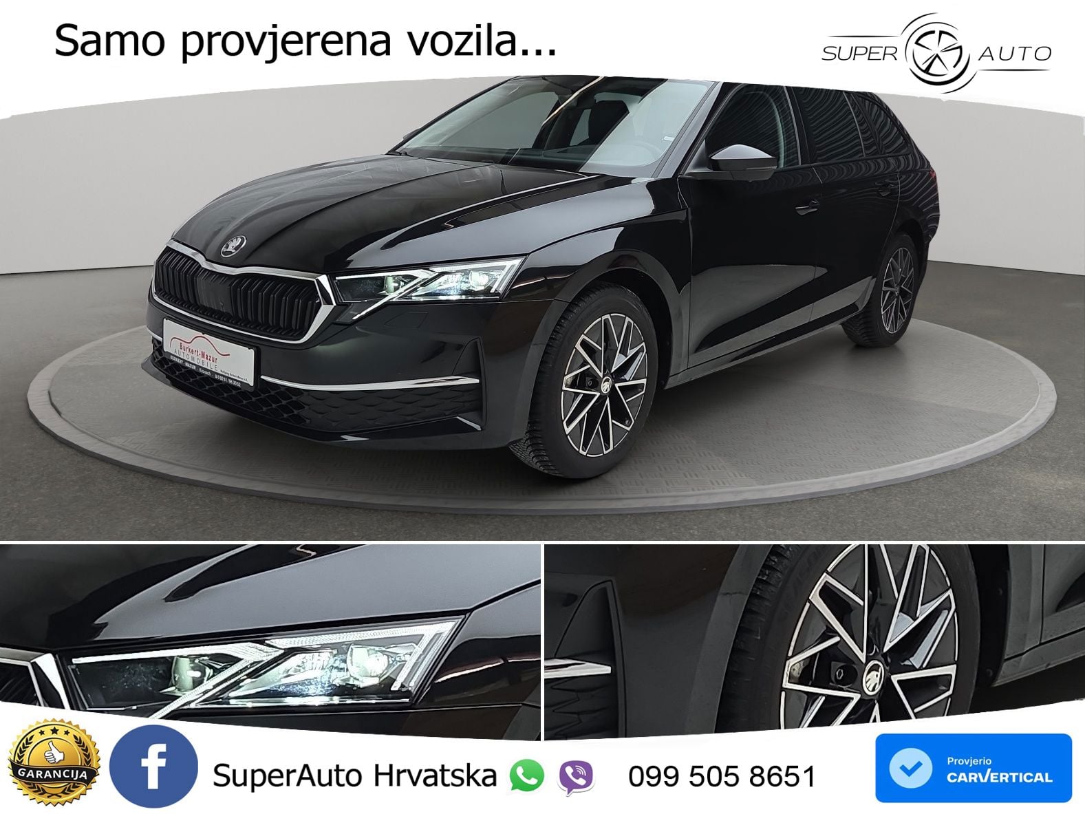Škoda Octavia Combi 2.0 TDI (150 KS) DSG Selection MATRIX+GR SJED+KAM