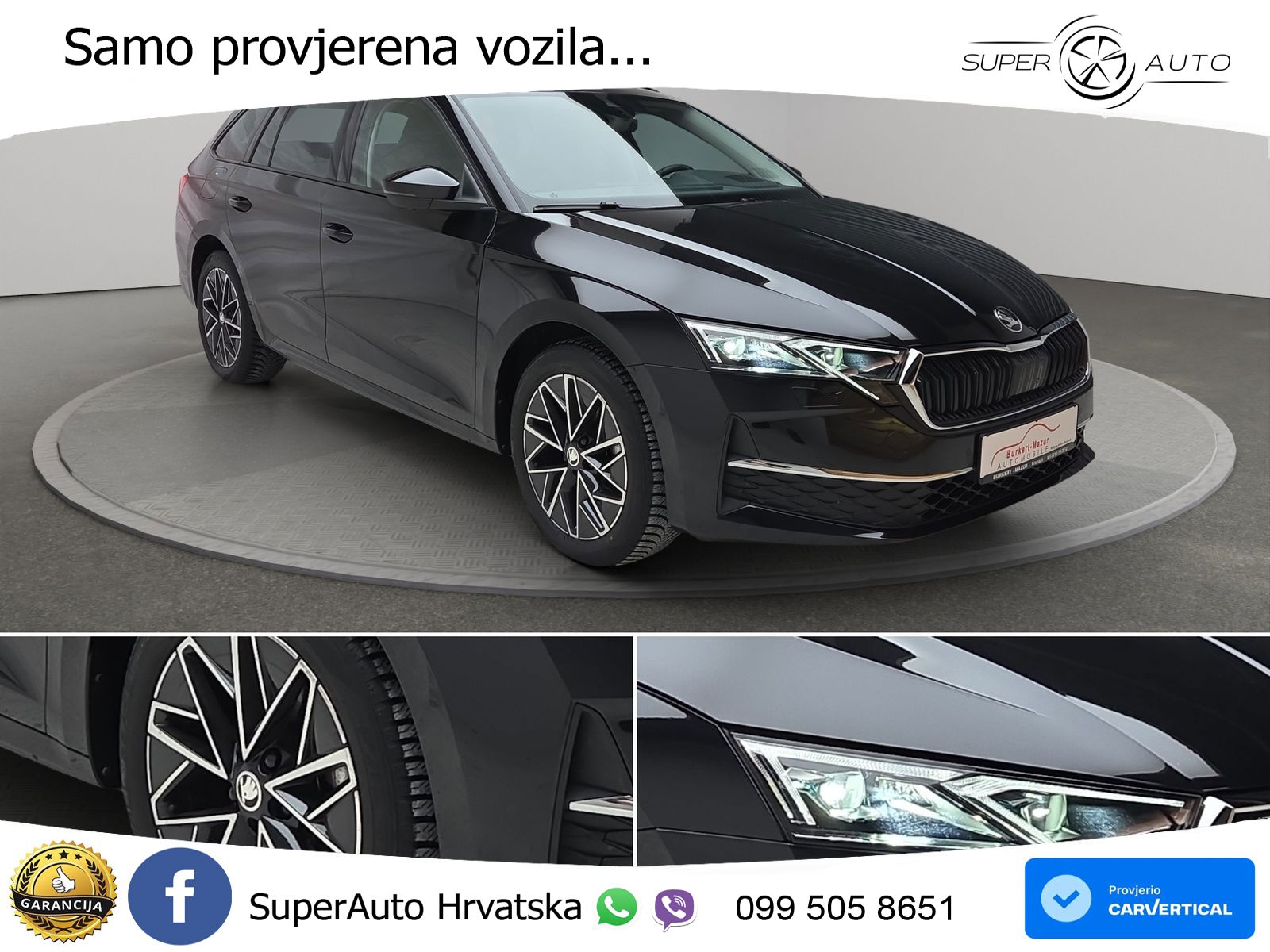 Škoda Octavia Combi 2.0 TDI (150 KS) DSG Selection MATRIX+GR SJED+KAM
