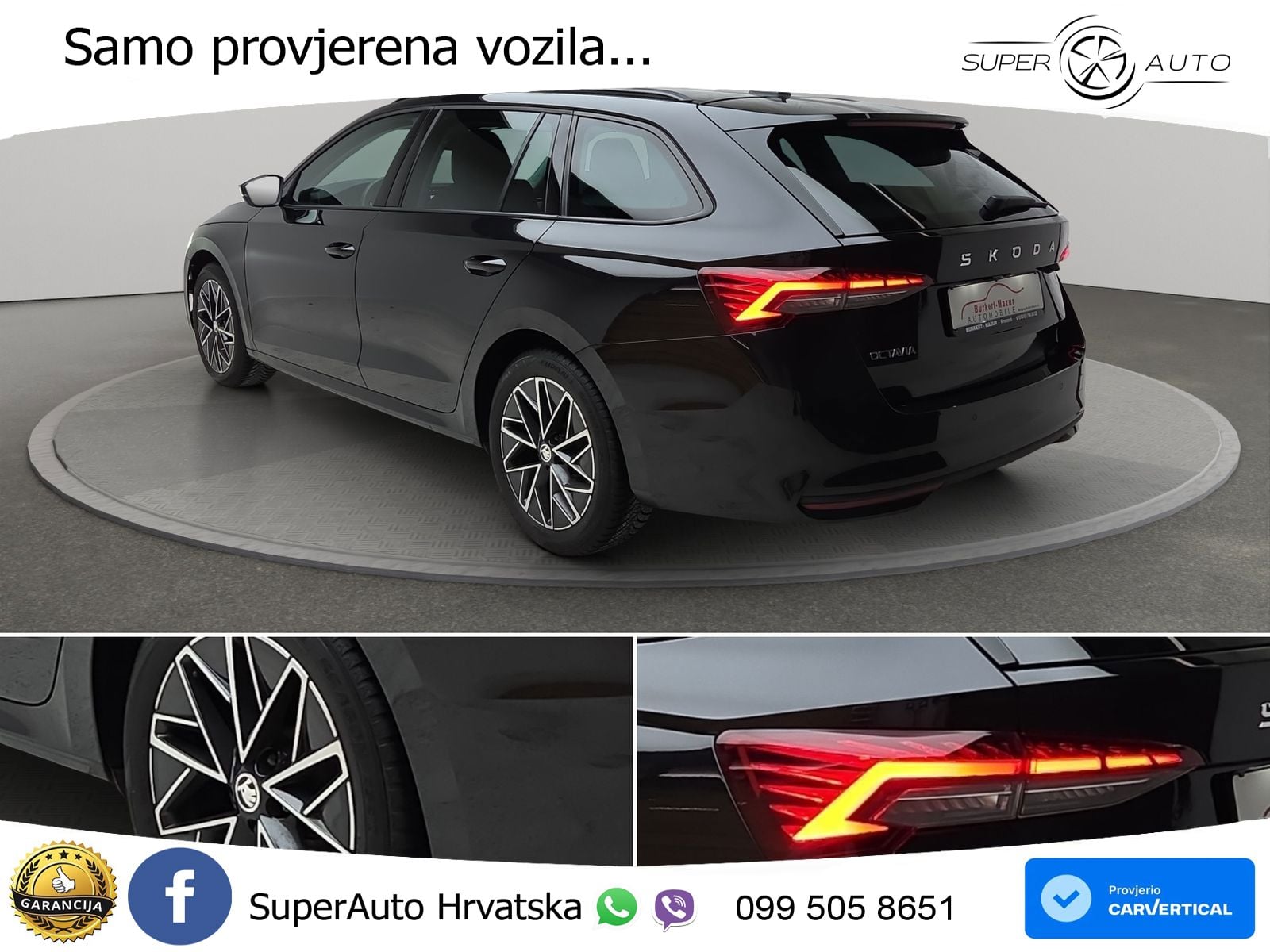Škoda Octavia Combi 2.0 TDI (150 KS) DSG Selection MATRIX+GR SJED+KAM