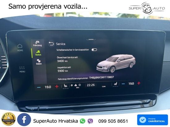 Škoda Octavia Combi 2.0 TDI (150 KS) LED+GR SJED+ACC