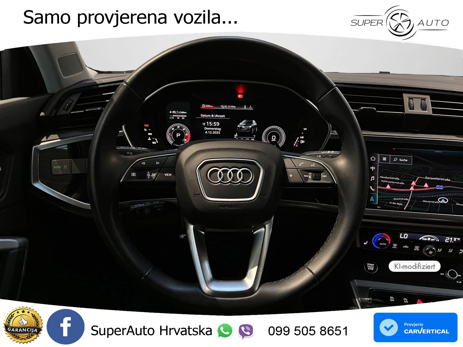 Audi Q3 35 TDI (150 KS) S tronic LED+GR SJED+ACC