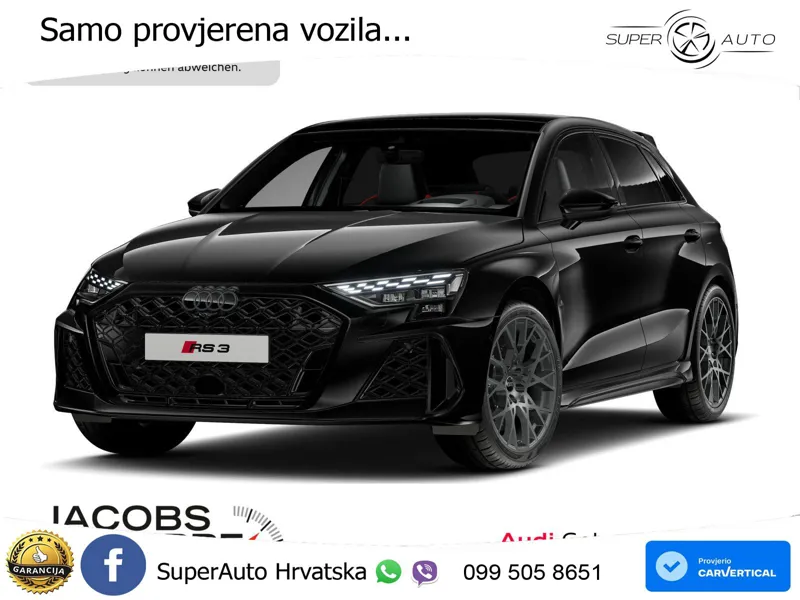 Audi RS3 Sedan 2.5 TFSI (400 KS) quattro S tronic MATRIX+GR SJED+KAM