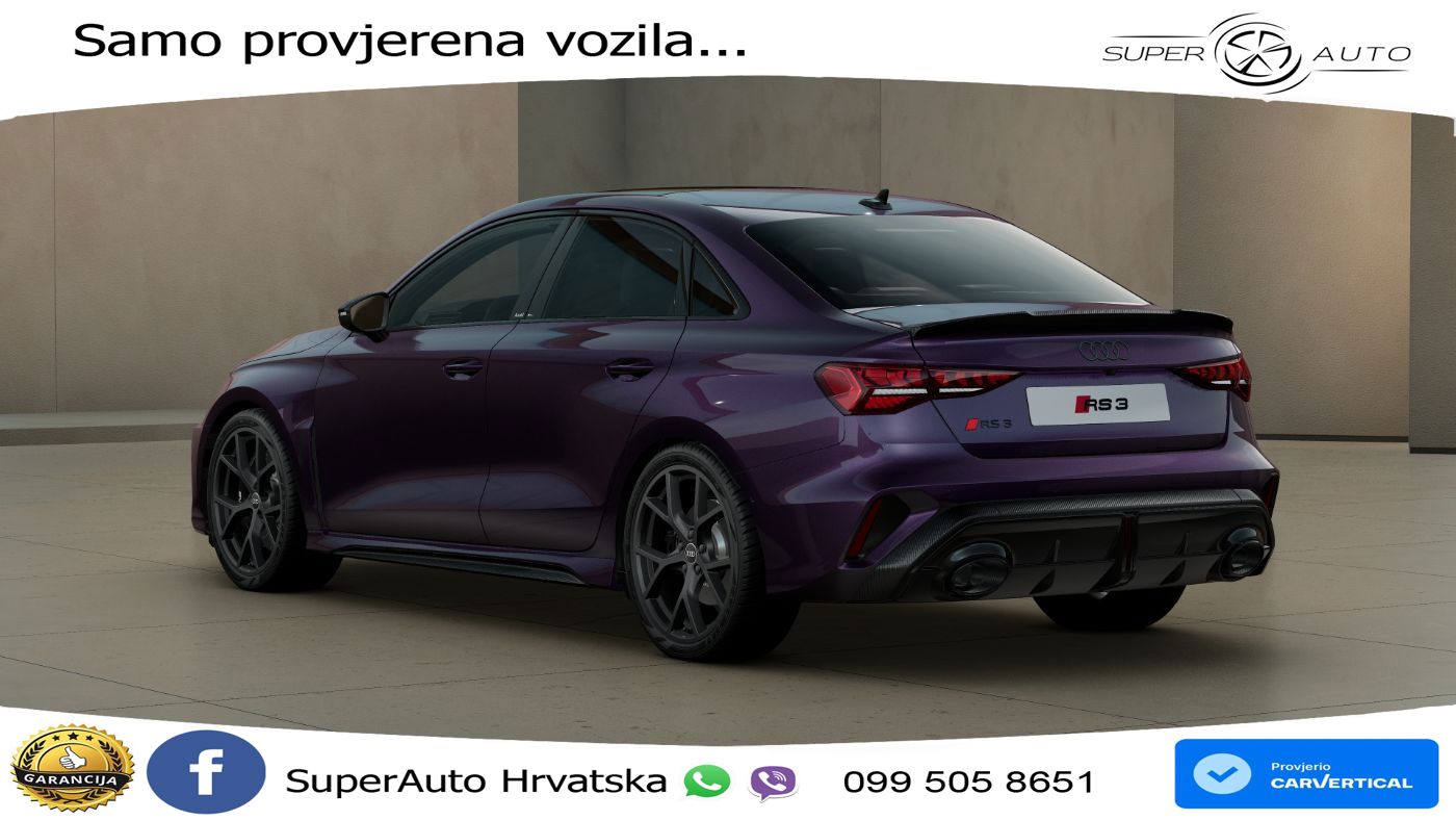 Audi RS3 Sedan 2.5 TFSI (400 KS) quattro S tronic LED+GR SJED+ACC