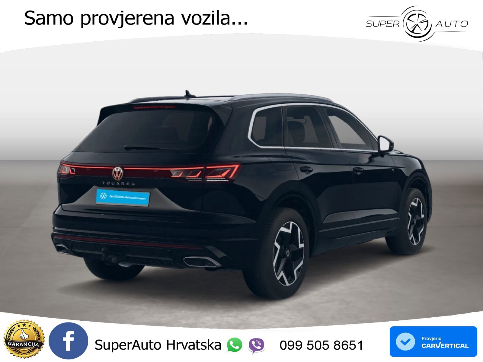 Volkswagen Touareg 3.0 V6 TDI (231 KS) 4MOTION Tiptronic R-Line ZRAČNI+ACC+4xGR SJED+KAM