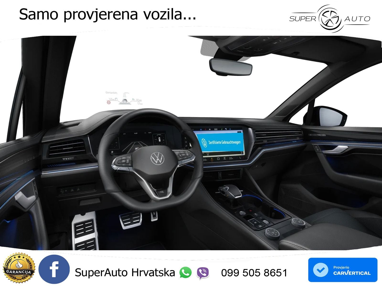 Volkswagen Touareg 3.0 V6 TDI (231 KS) 4MOTION Tiptronic R-Line ZRAČNI+ACC+4xGR SJED+KAM