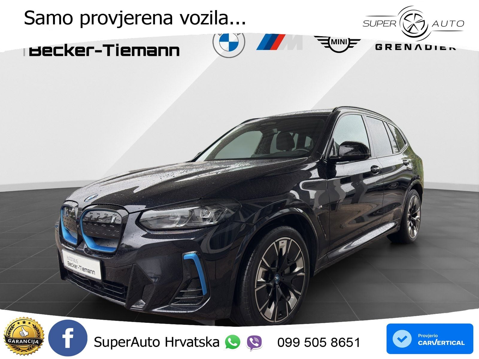 BMW iX3 80 kWh (286 KS) M Sport ACC+HEAD+GR SJED+360+PANO