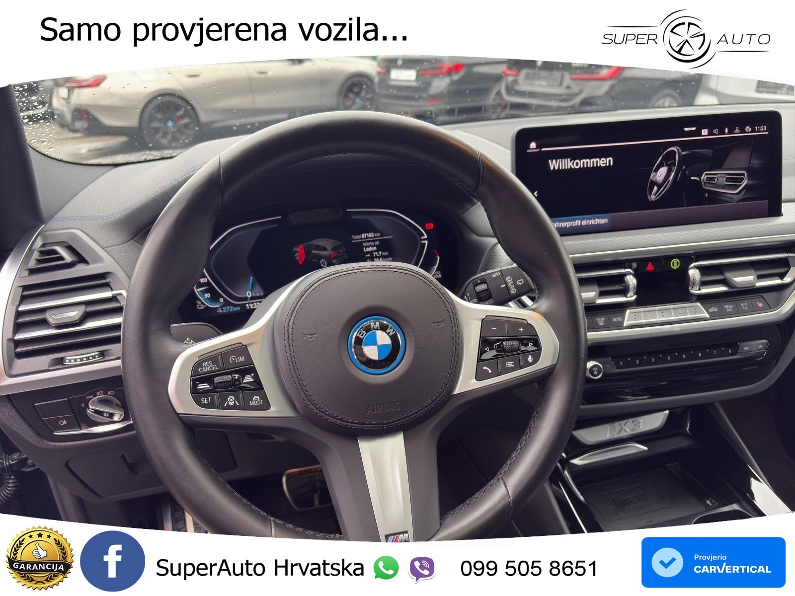 BMW iX3 80 kWh (286 KS) M Sport ACC+HEAD+GR SJED+360+PANO