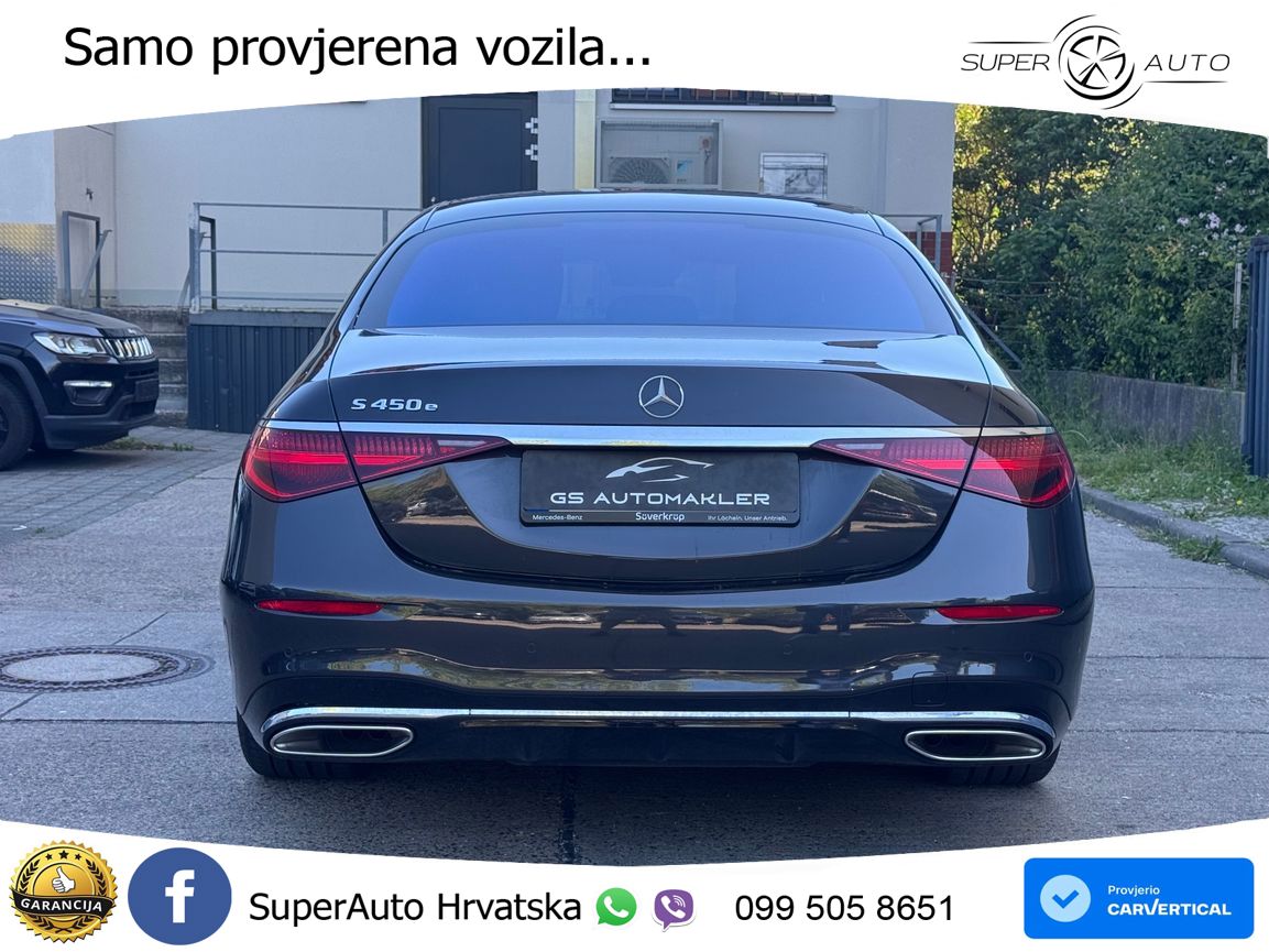 Mercedes S 450e (408 KS) 9G-TRONIC AMG ZRAČNI+ACC+4xGR SJED+360