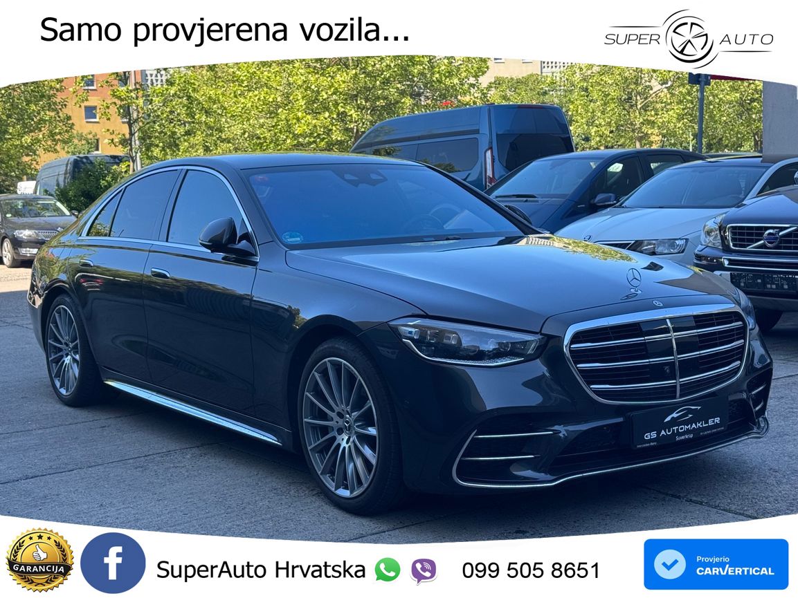 Mercedes S 450e (408 KS) 9G-TRONIC AMG ZRAČNI+ACC+4xGR SJED+360