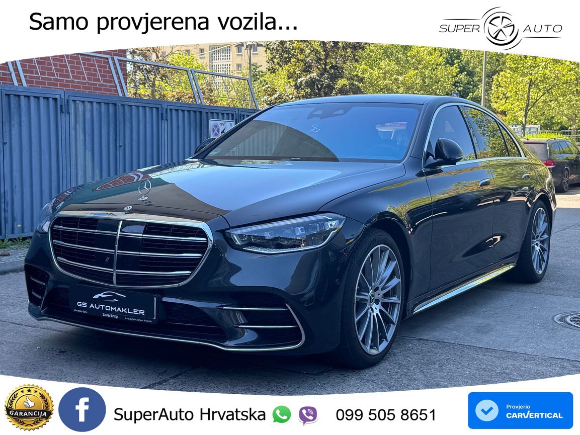 Mercedes S 450e (408 KS) 9G-TRONIC AMG ZRAČNI+ACC+4xGR SJED+360