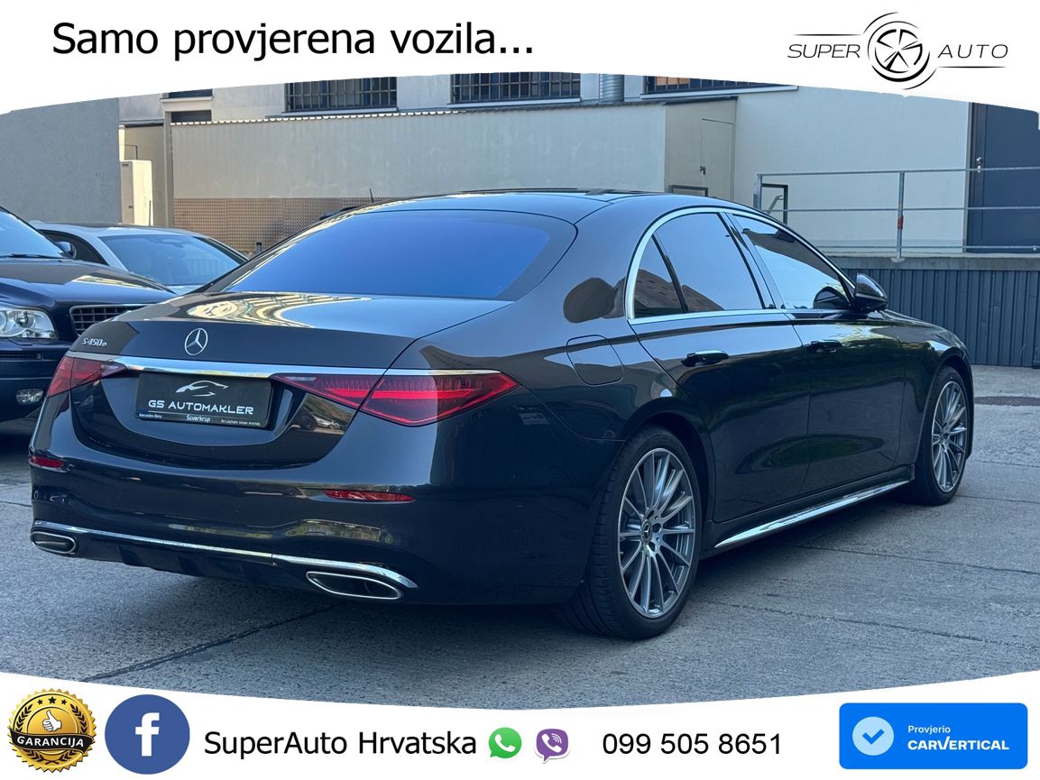 Mercedes S 450e (408 KS) 9G-TRONIC AMG ZRAČNI+ACC+4xGR SJED+360