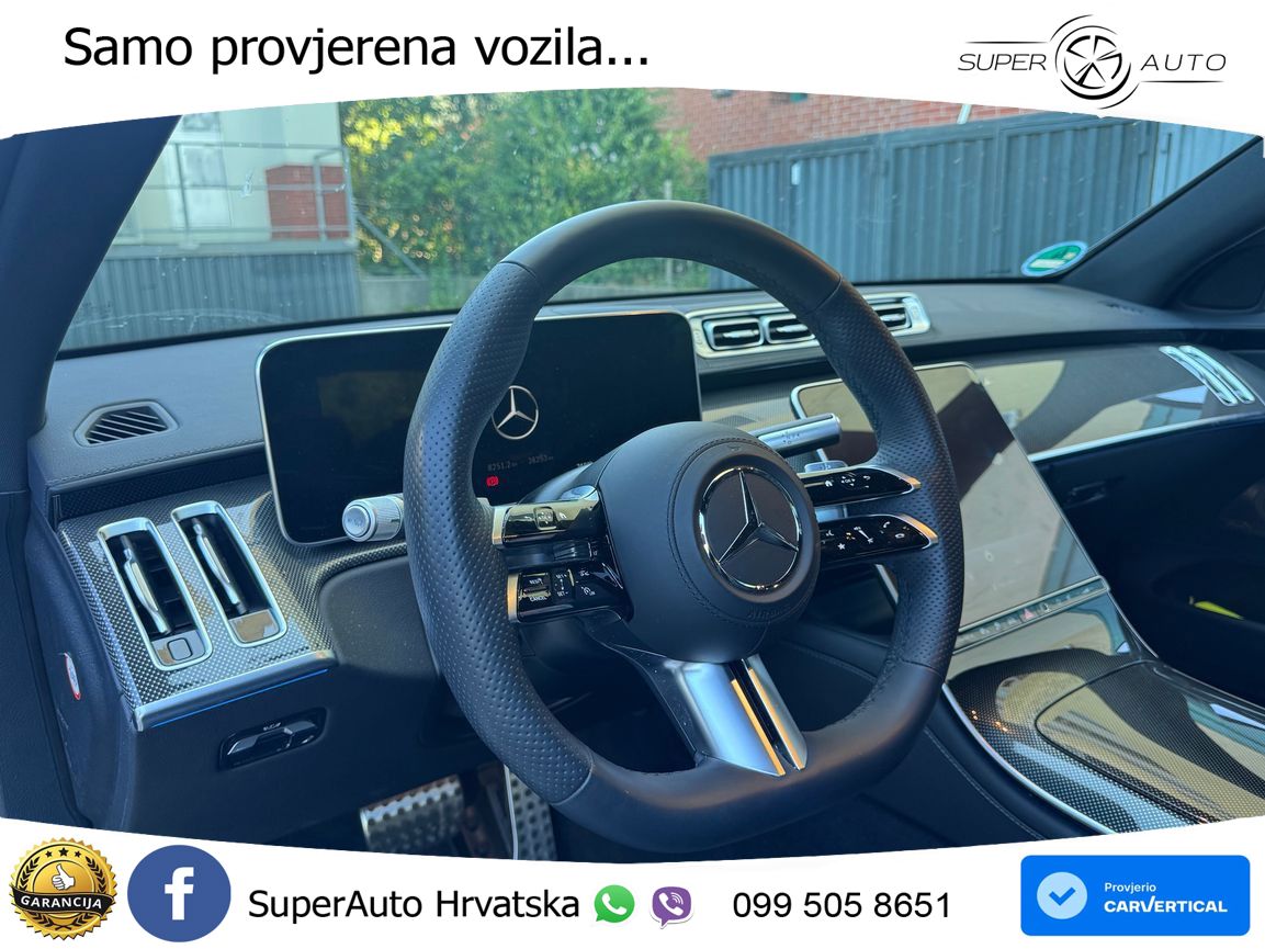 Mercedes S 450e (408 KS) 9G-TRONIC AMG ZRAČNI+ACC+4xGR SJED+360