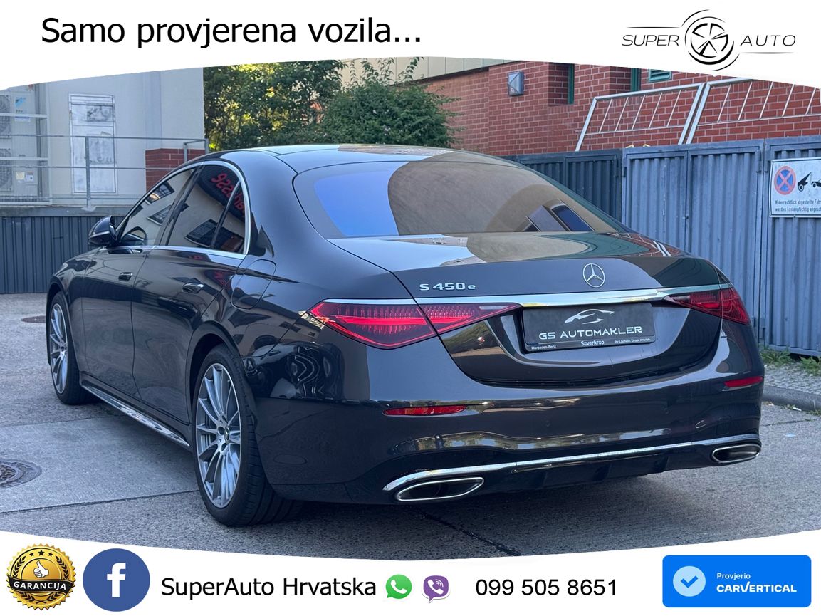 Mercedes S 450e (408 KS) 9G-TRONIC AMG ZRAČNI+ACC+4xGR SJED+360