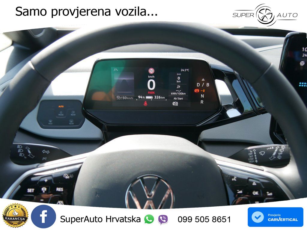 Volkswagen ID.3 Pro 62 kWh (204 KS) LED+GR SJED+ACC