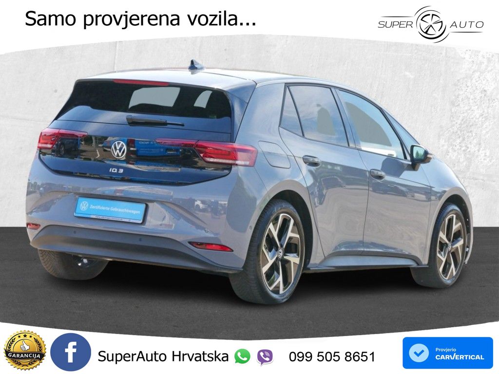 Volkswagen ID.3 Pro 62 kWh (204 KS) LED+GR SJED+ACC