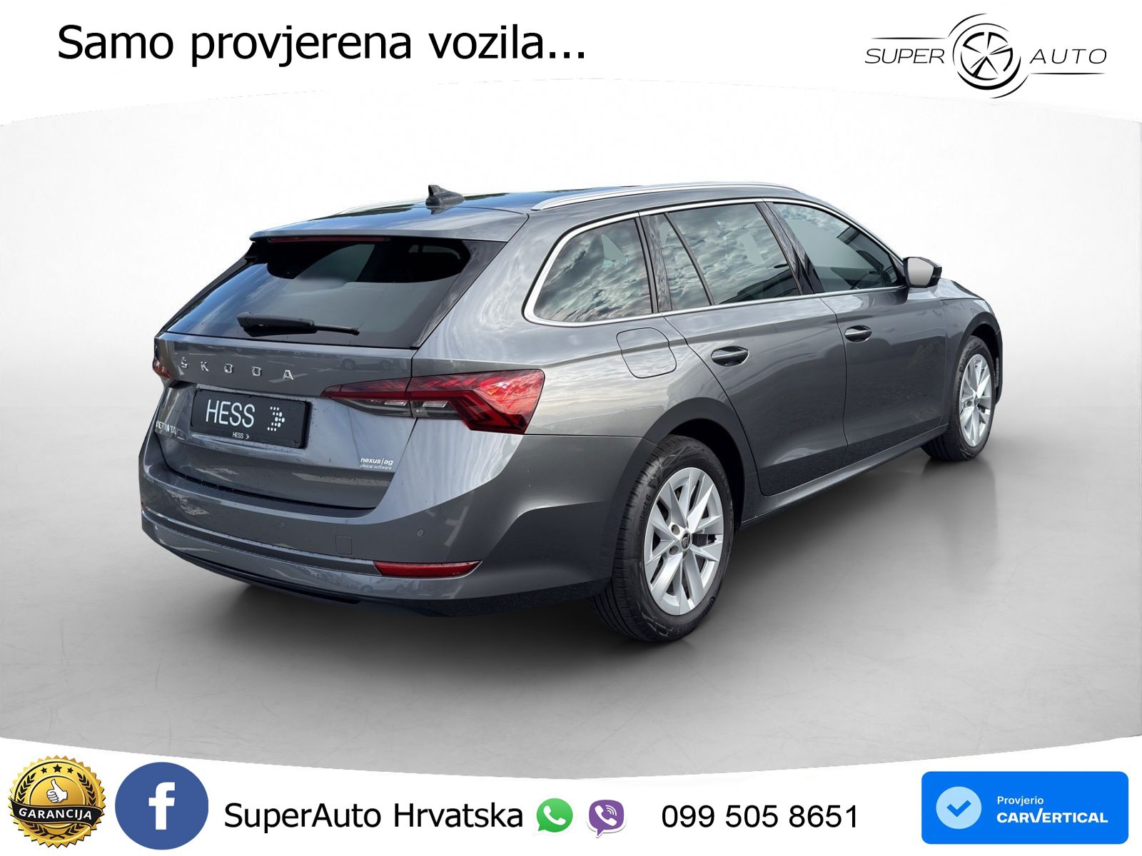 Škoda Octavia Combi 2.0 TDI (150 KS) DSG LED+GR SJED+ACC