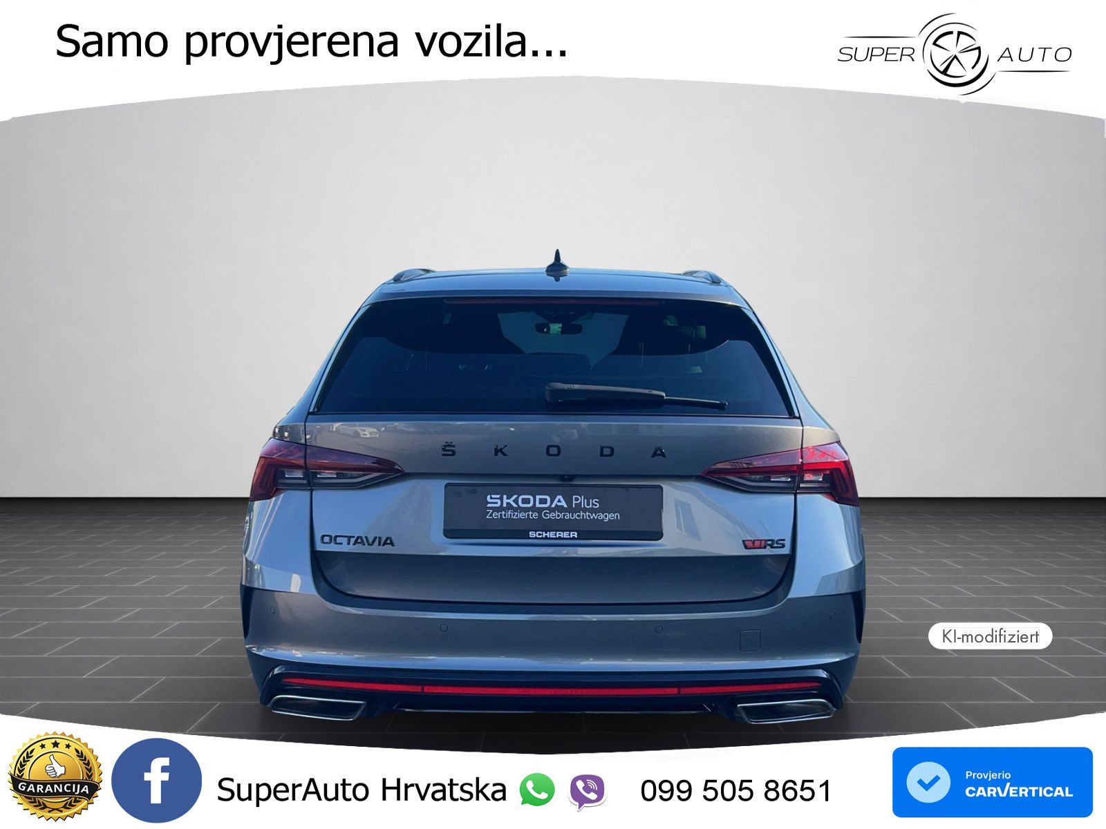 Škoda Octavia Combi RS 2.0 TDI (200 KS) DSG LED+GR SJED+ACC